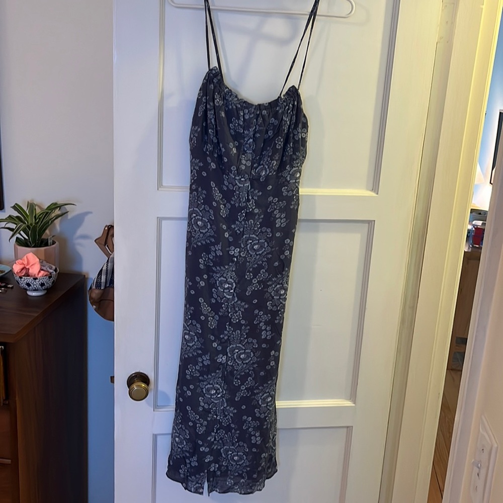 Madewell button front midi dress